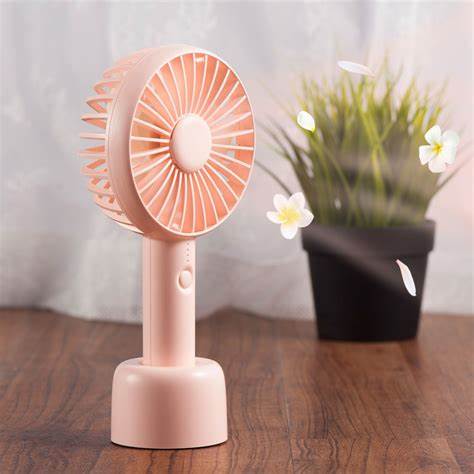 Portable Electric Rechargeable Handy Cooling Fan With Rechargeable Cell